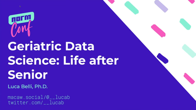 Geriatric Data Science: Life after Senior